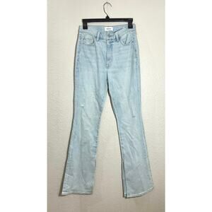 Pistola Straight Leg Jeans Light Wash Vintage Distressed Size 26